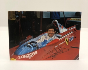 Jody Scheckter 1980 Ferrari postcard