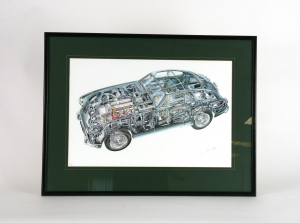 Aston Martin DB2 print by Allington