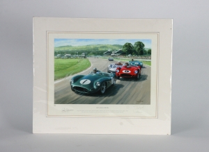 Roy Salvadori Aston Martin print by Tony Smith