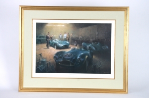 Aston Martin Print by Alan Fearnley (New Kid on the Block)