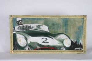 Aston Martin DBR1 Stirling Moss painting by Tony Collins