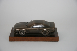 Aston Martin Virage cast bronze model by Anthony Holt silversmiths