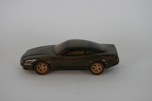 Handcrafted Aston Martin Virage wooden model