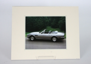 Aston Martin 1982 V8 Volante mounted print