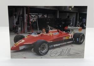 Gilles Villeneuve 1982 Ferrari postcard