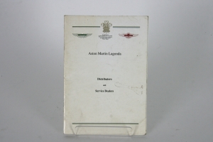 Aston Martin Lagonda Distributors and Service Dealers handbook