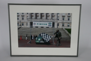 2 x Aston Martin framed photos