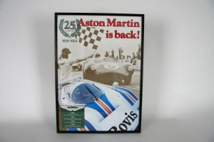 Aston Martin framed 25th Anniversary Le Mans poster