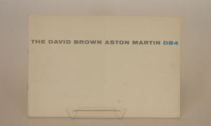 Aston Martin DB4 prestige  brochure