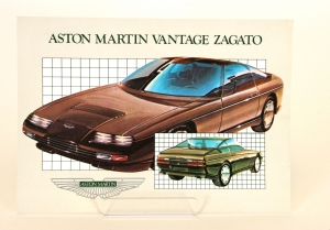 Aston Martin Vantage Zagato single sheet brochure