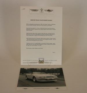 Aston Martin Virage Volante press release 1992