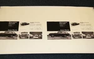 Aston Martin Shooting Brake by Radford advert blueprint