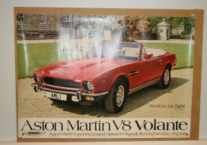 Aston Martin factory V8 Volante Poster