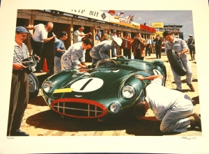 Original Tim Layzell limited edition Aston Martin print