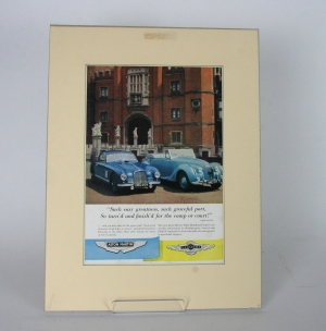 Original Aston Martin and Lagonda mounted magazine article