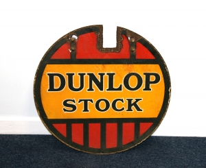 Dunlop stock sign