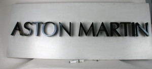 Aston Martin Park Lane large illuminated dealership sign 2