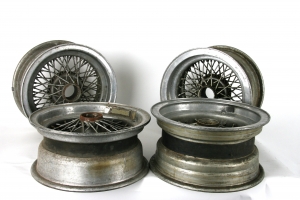 Set of 4 Borrani 15 inch wheel rims