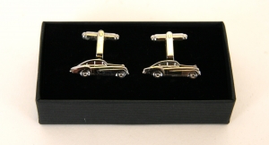 Bentley R Type Silver plated cufflinks by Anthony Holt Lot 3