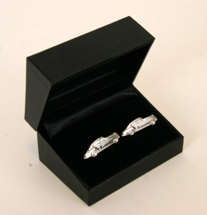 Bentley R Type Silver plated cufflinks by Anthony Holt Lot 10