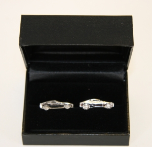 Aston Martin DB9 cufflinks by Anthony Holt silversmiths