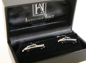 Bentley S2 solid silver cufflinks by Anthony Holt Lot 1