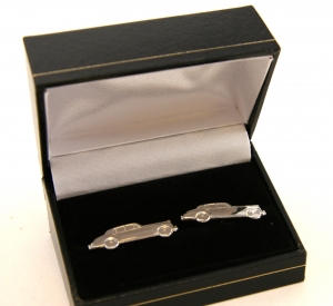 Bentley S2 solid silver cufflinks by Anthony Holt Lot 3