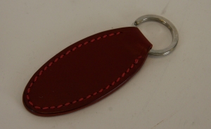 Anthony Holt handmade leather fob in burgundy