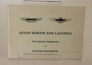 Aston Martin Lagonda Fuel Injection Supplement Booklet Lot 2