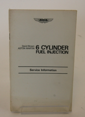 Aston Martin 6 Cylinder Fuel Injection Service Information Booklet Lot 2