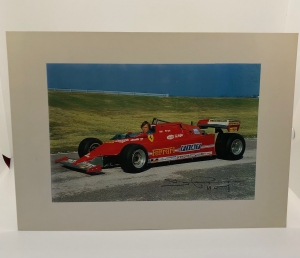 Didier Pironi 1981 large size Ferrari postcard