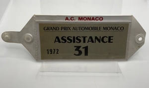 1972 Monaco Grand Prix Assistance armband