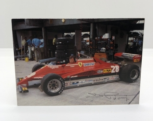 Didier Pironi 1982 Ferrari postcard